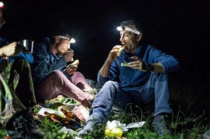USB Rechargeable LED Sensor Headlamp Built-in Battery Head Flashlight Headlight Led Head Torch Camping Fishing Search Light