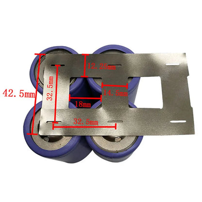 32650 Battery Nickel Strip Nickel Plated Connecting Piece 2P 0.15mm Thick 32.5mm 34.5mm for Battery Electrode