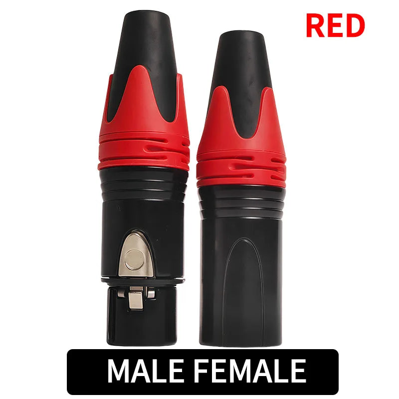 3 Pin XLR Male to Female Adapter Connector Mic Audio Plug Converter for Microphone Mixer Amplifier Sound Equipment