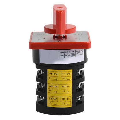 This conversion switch features an intuitive design that enhances usability across multiple motor applications effectively