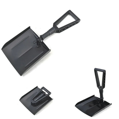 For Car Trunk Folding Snow Shovel Black Compact Snow Shovel With Pouch Snow Shovel Carry Pouch Included Multi-purpose Use