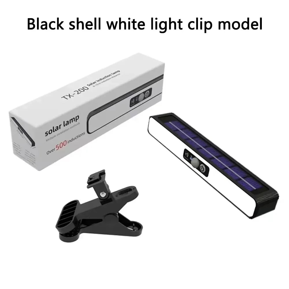 Clip on Solar Motion Lights Outdoor 3 Modes Fence Lights Solar Powered Waterproof Portable Security Light for Yard Camping Garag