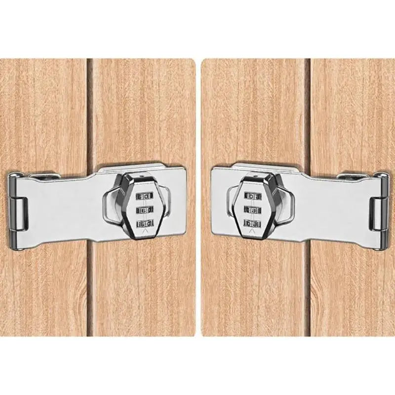 3-Digit Combination Password Lock Security Door Bolt Cabinet Password Lock Drawer Lock Anti-theft Household Cabinet Hardware