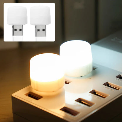 USB Night Light LED Mini Light Bulb USB Plug-in Lamp for Power Bank Charging, Home Office Eye Protection Book Lamp