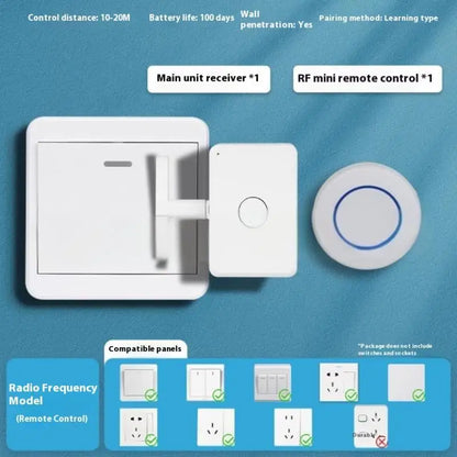 1set USB Rechargeable Lazy Remote Control Switch Wireless Control Light SOff Tool Automatic Button Pusher Intelligent