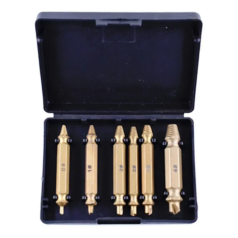 Screw Extractor Drill Bit Set Bolt Remover Tool 4/6pcs