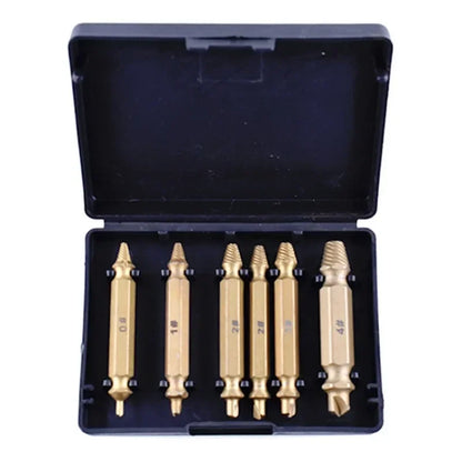 Screw Extractor Drill Bit Set Bolt Remover Tool 4/6pcs