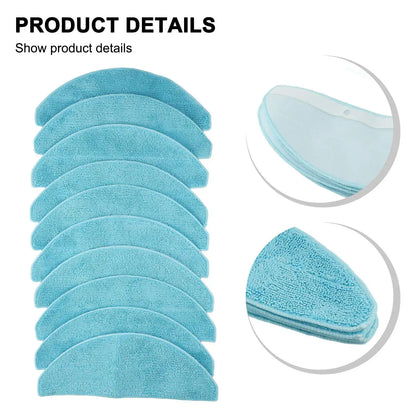 Washable Reusable Mop Cloth Pads for Conga 7490 & 8290 Immortal Series Vacuum – Efficient Floor Cleaning Accessories