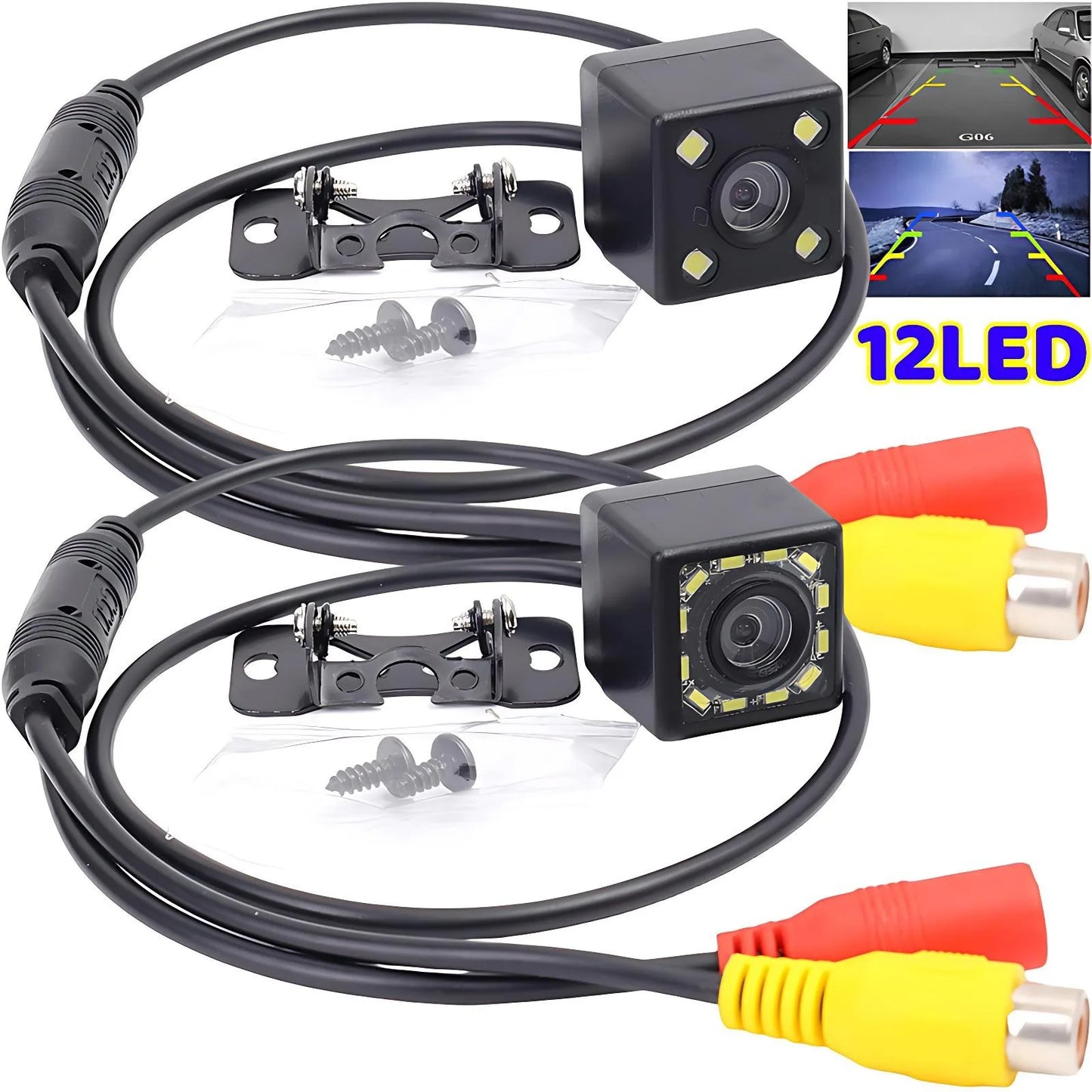 Waterproof 12 LED Rear View Camera HD Night Vision Backup Parking