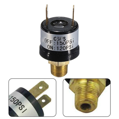 Air Compressor Pressure Control Switch 70-100PSI 170-200PSI Valve Heavy Duty 12V 3.5A 1/4 Inch Thread Air Compressor Parts