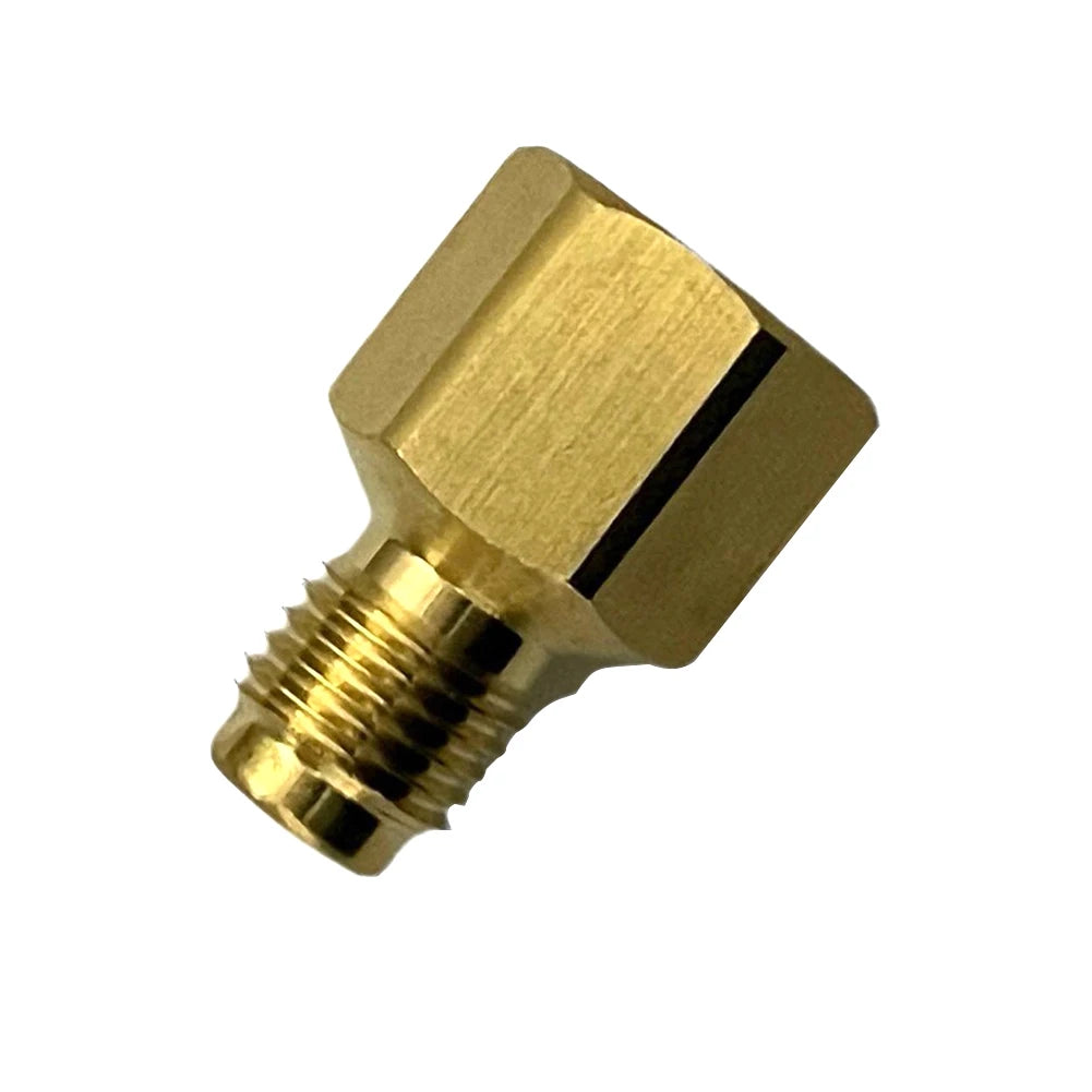 R410 Adapter Quick Coupling 14 SAE to 516 SAE Brass Connector with Valve Drive for Secure and Safe HVAC System Service