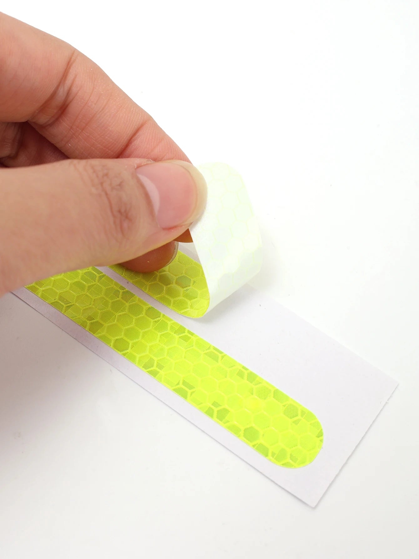Car Reflective Safety Strip Stickers Rearview Mirror Warning Tape 6/2PCS