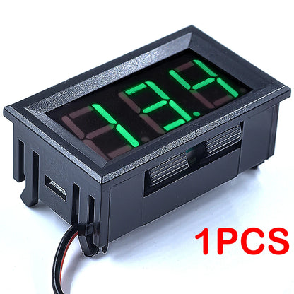 DC 4.5V-30V Digital Voltmeter Ammeter 0.56 Inch Two-Wire LED Display Voltage Current Meter for Car Motorcycle and DIY Electronics