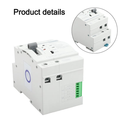 Dual Power Electrical Transfer Switch for ATS 2P 63A 220V Designed for Generator Use to Automatically Manage Power Sources