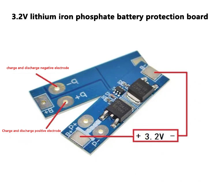 3PCS 1S LiFePO4 / Lithium Battery Protection Board BMS 12A–24A with Short Circuit and Overcharge Protection
