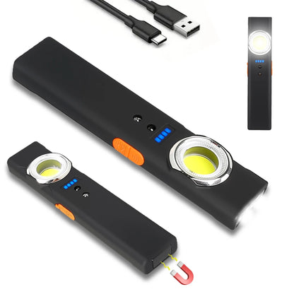 EDC LED Flashlight with Pen Clip Magnetic Rechargeable Work Light