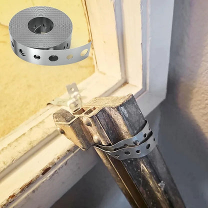 Galvanized Pipe Hanger Strap with Hole Heavy Duty Flexible Metal Strap for Pipe Support Hanging Home Renovation Hardware Tools