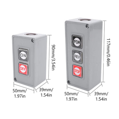New TPB-2/3 Start Stop Button Switch Box  Switch Control Motor Button Box 2-position TPB-2/3