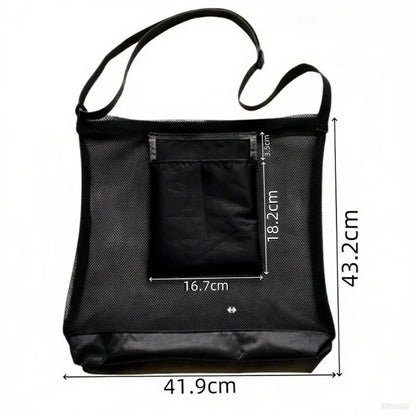Mesh Mushroom Foraging Bag with Adjustable Shoulder Strap