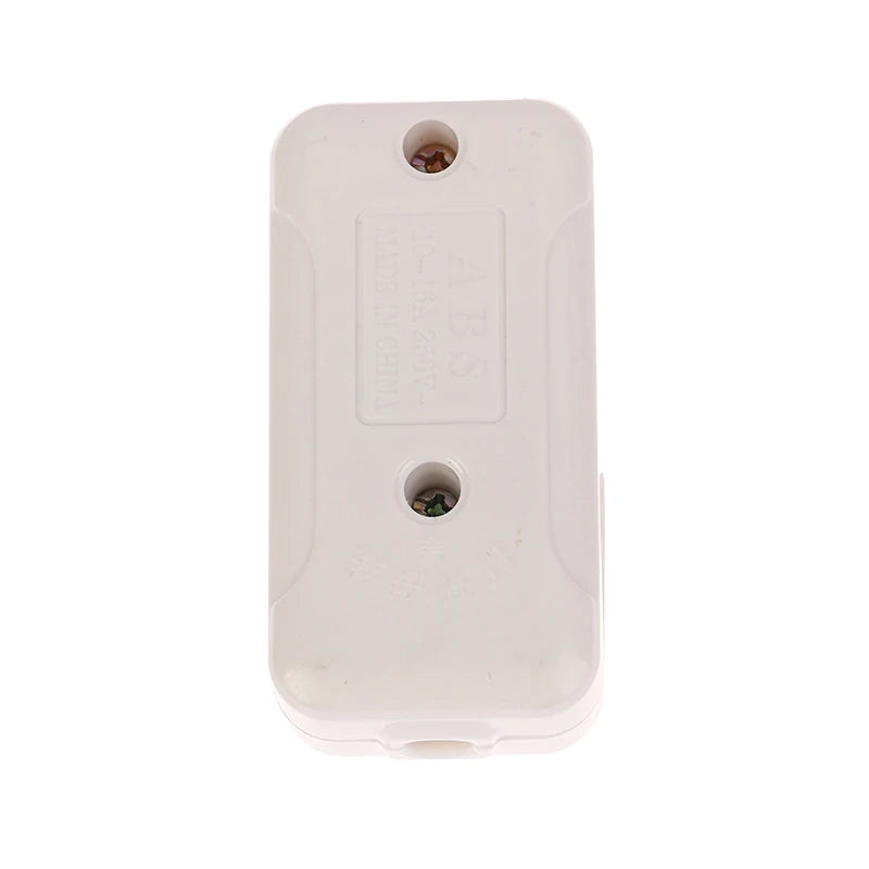 Inline On/Off Push Button Switch for Table Lamp — White Cord Switch, 1/2/3pcs