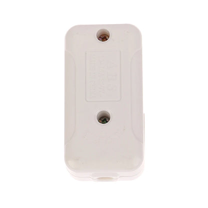 Inline On/Off Push Button Switch for Table Lamp — White Cord Switch, 1/2/3pcs