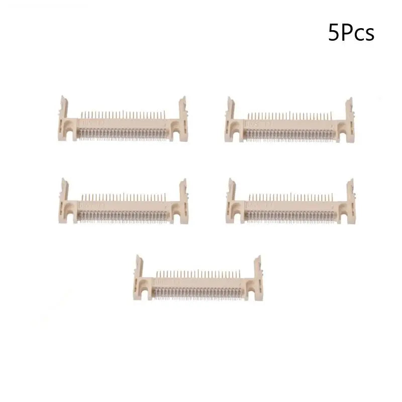 New 5Pcs 50Pin Arm Length 19.0 Patch Card Slot Connector On CF Card Holder Board Black/coffee