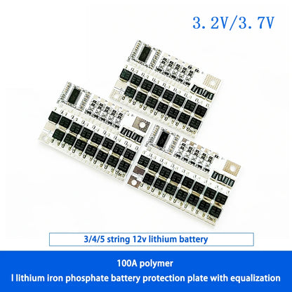 Lithium Battery Protection Board BMS 3S-5S 12V 3.7V 100A LMO / LiPo / LiFePO4