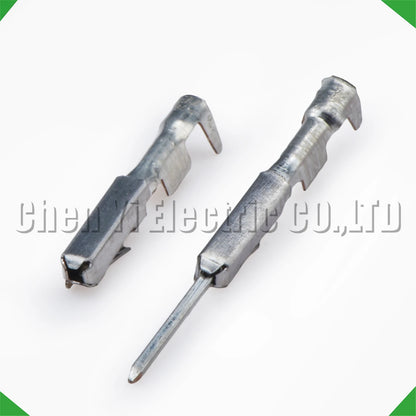 50pcs 0.64mm Wire Crimp Pins Male Female for Automotive Connector