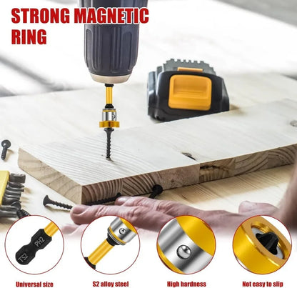 Magnetic Plasterboard Screws Cross Positioning Screwdriver Bits Drywall Screw Depth Setter Locating Batch Head Drilling Tools