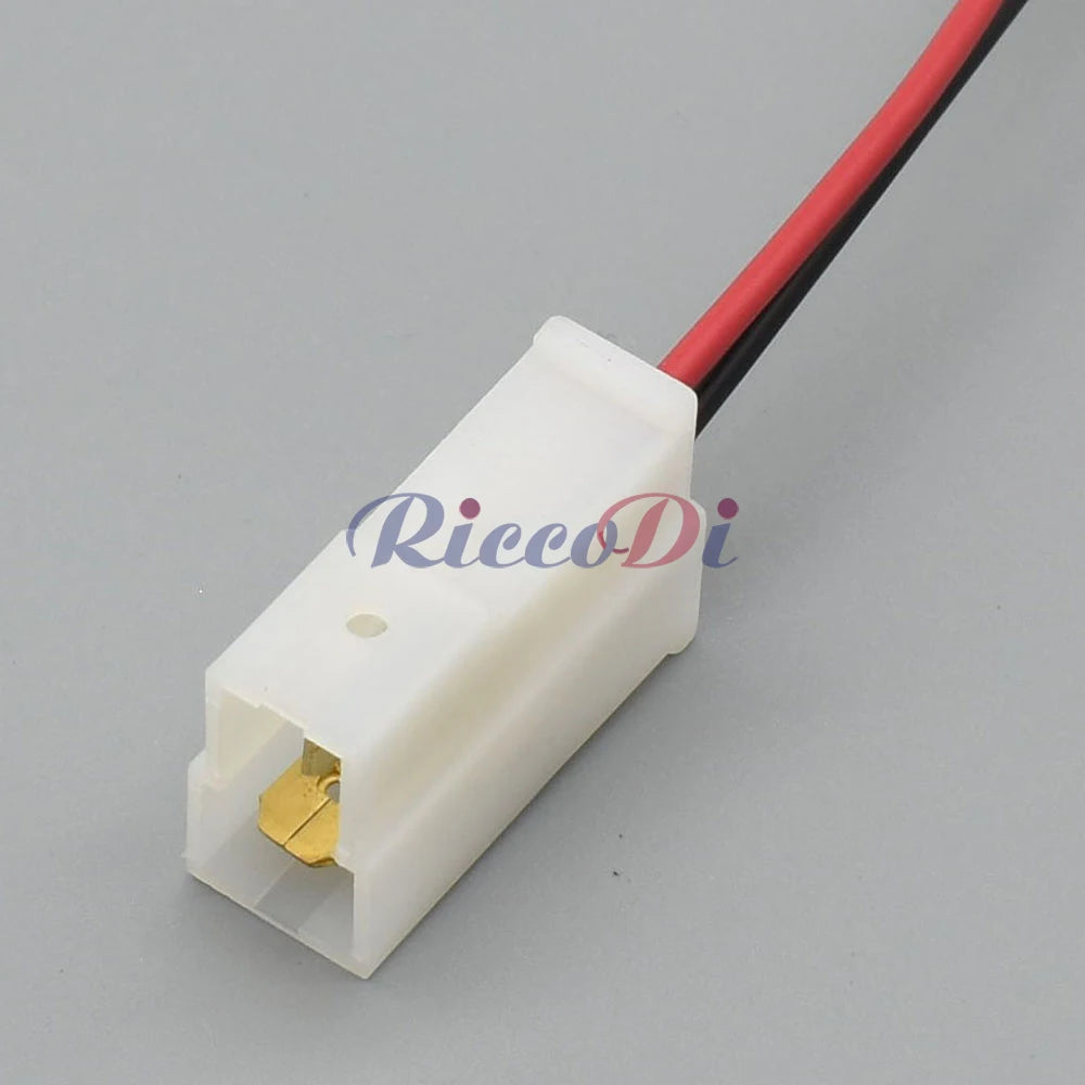 2 Pin 6.3mm Automotive Wiring Harness Connector Plug With Wire 161971989 / 161971988