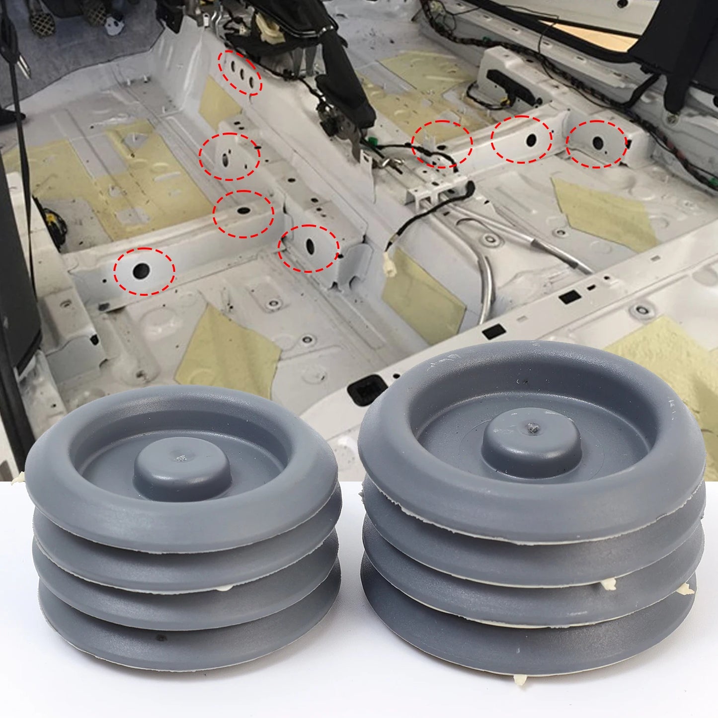 Floor Pan Blanking Plug Chassis Hole Cover Waterproof Grommet Kit