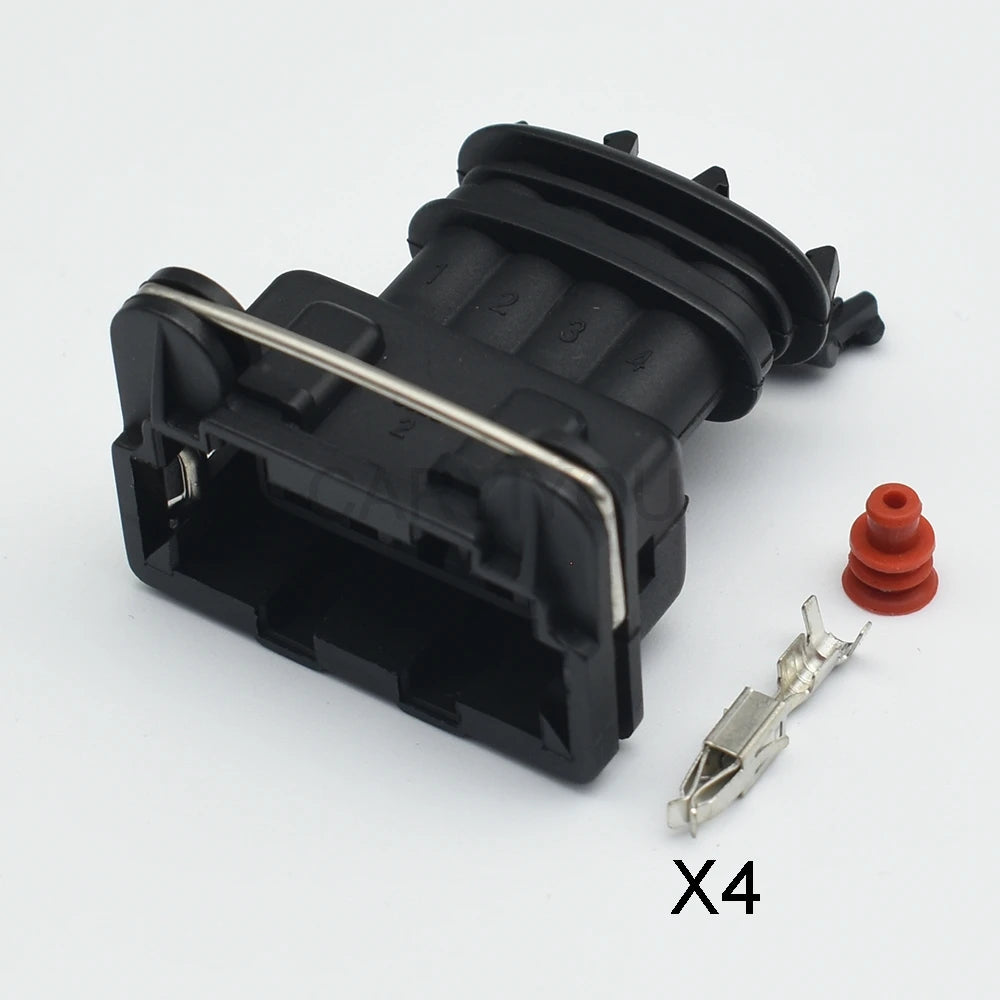 4 Pin 3.5mm Automotive Junior Power Timer Socket Plug Connector 282192-1 for Oxygen Sensor Ignition Coil