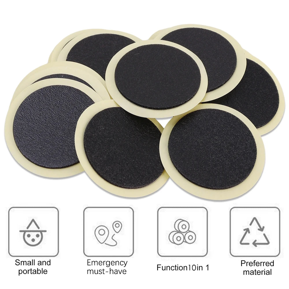 Bike Tire Repair Glue-Free Patch Quick Tyre Repair Pad