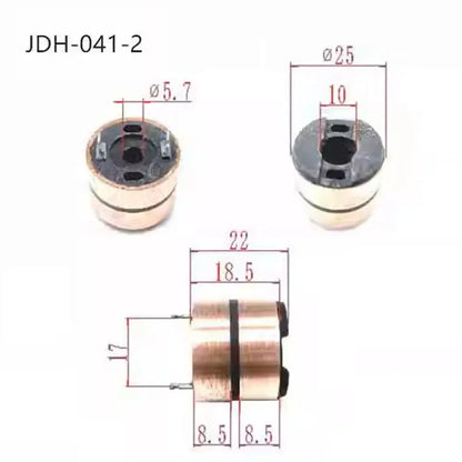 JDH-041-2 Generator Collector Copper Head SlipRing Copper Ring 25x10x8.5(22) Mm 2Rings For DC Motor Electrical Equipment
