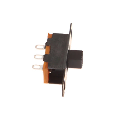 20Pcs 5V 0.3A Mini Size Black SPDT Slide Switch For Small DIY Power Electronic 3Pin 1P2T Slide Switch Toggle Switch