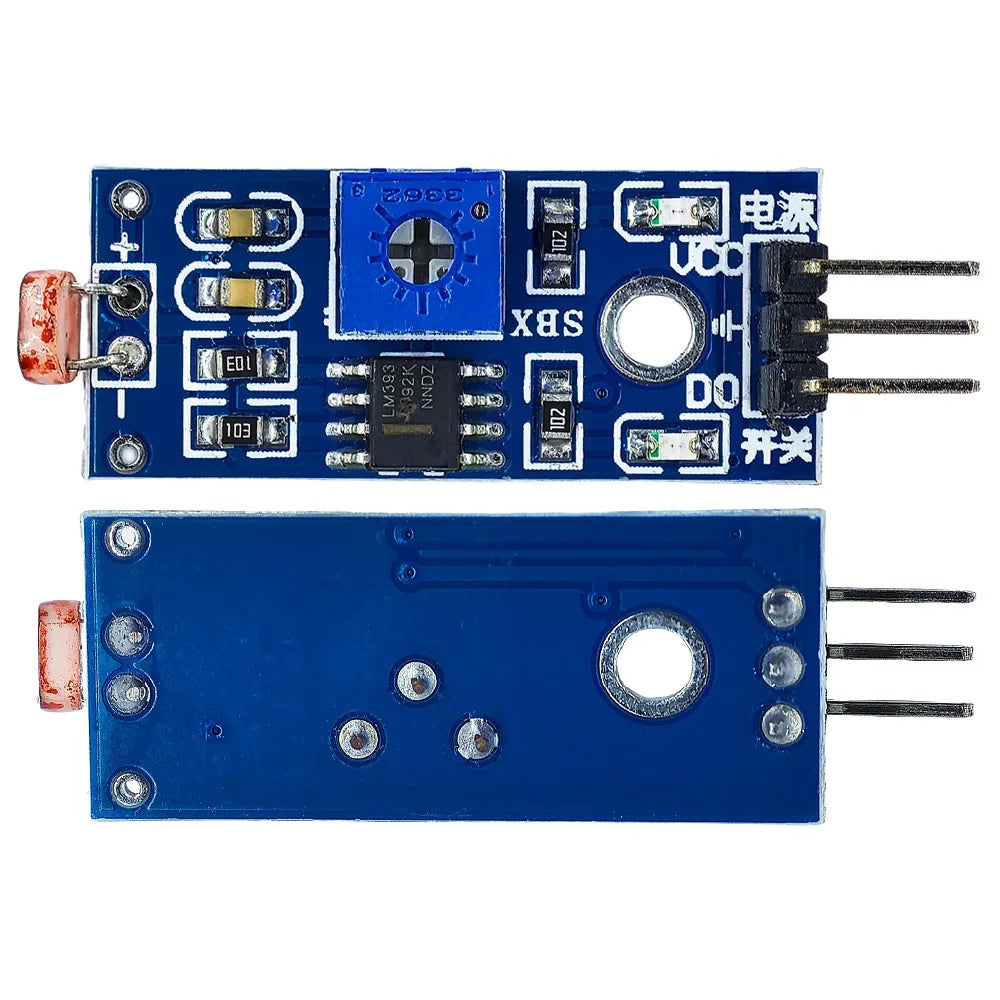 Photosensitive Brightness Sensor Module 3.3-5V Photoresistor Light Detection for Arduino