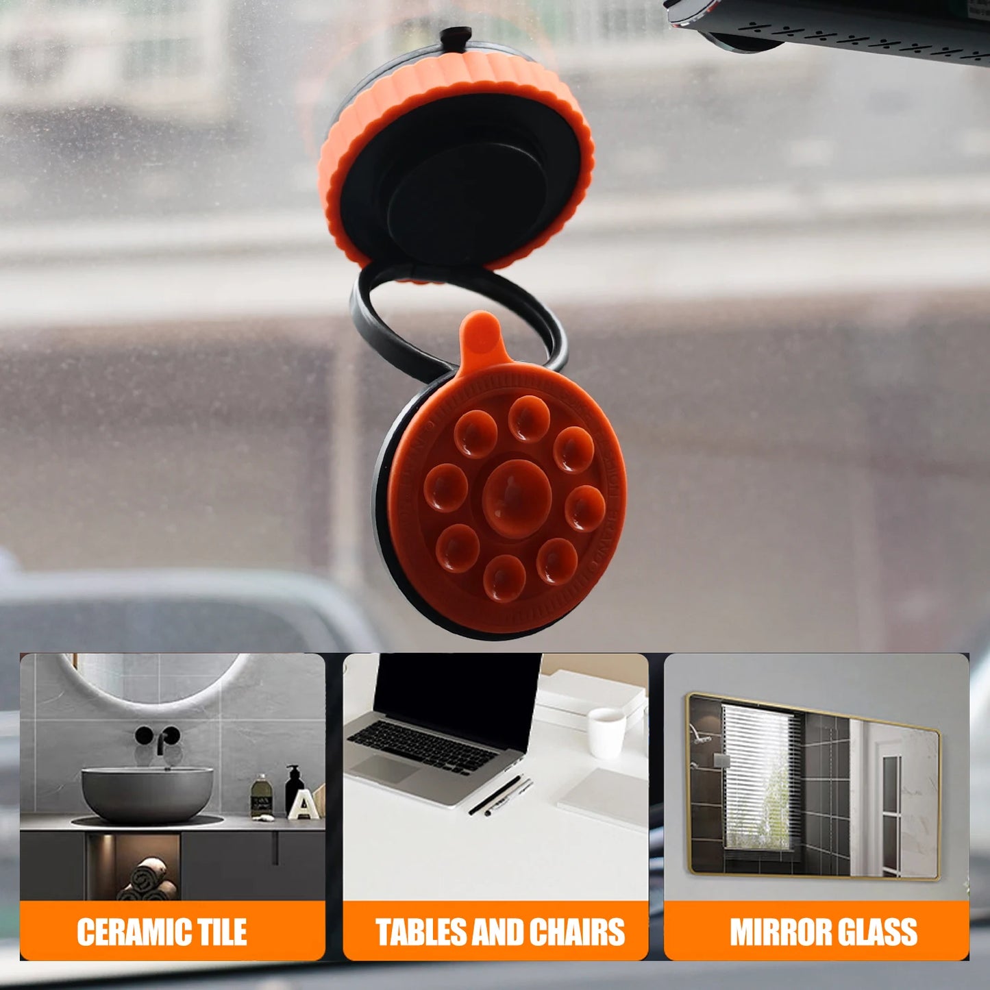 Vacuum Suction Cup Magnetic Car Phone Holder Mount Stand 360 Rotation Foldable Dashboard Windshield Support for Smartphone GPS