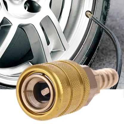 8mm Car Tire Valve Clip Solid Brass Nozzle Clamp Inflation Pump Adapter Air Chuck Inflator Quick Connector Tire Accessories 2pcs