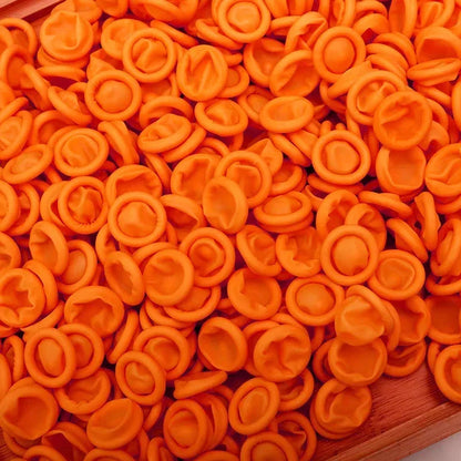 200/10PCS Latex Finger Cots Orange Thumb Caps Anti-static Industry Rubber Fingertips Protector Gloves Non-slip Finger Gloves