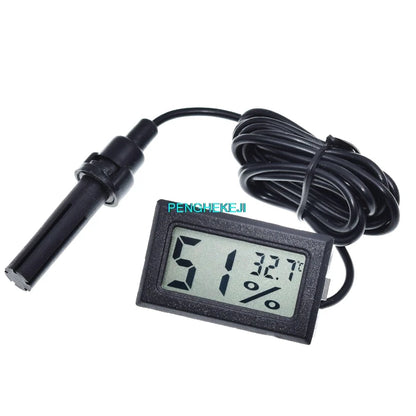 Embedded Digital Hygrometer Temperature and Humidity Meter FY-12 with Wired Probe