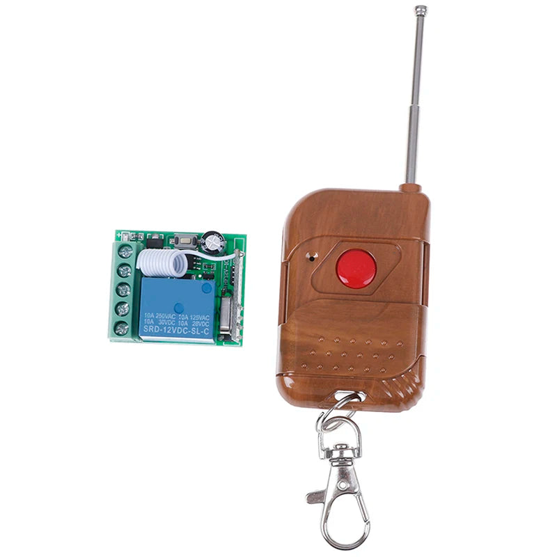 New DC 12V 1 Channel Wireless Relay Remote Control S Receiver With Transmitter