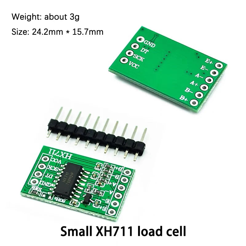 Small Range Weighing Pressure Sensor Module with HX711AD for 1-20kg Measurement