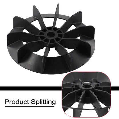 Plastic Replacement Fan Blade for Air Compressor Compatible with Direct Online Motor Features Low Noise and Stable Structure