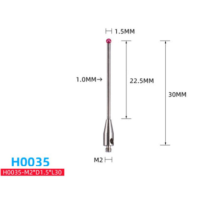 M2 Ball Cmm Stylus Thread CNC Measuring Probe Stylus Point Contact H7805/H1345/H7806/H0033/H7808/H8663/H0034/H0035 CMM Probe