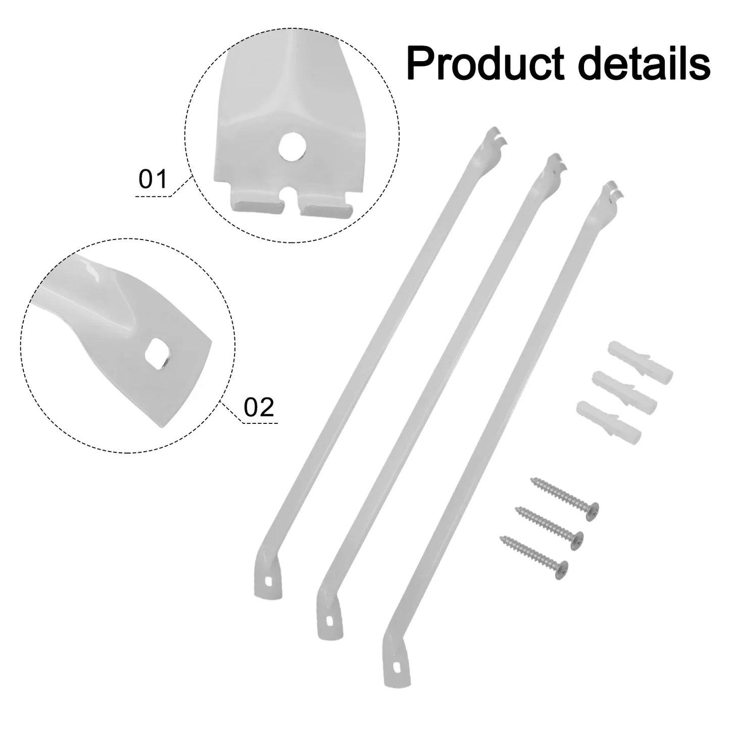 3 Pack Metal For Wire Shelf Support Brackets for Closets Built to Provide Strong Support with Enhanced Load Capacity