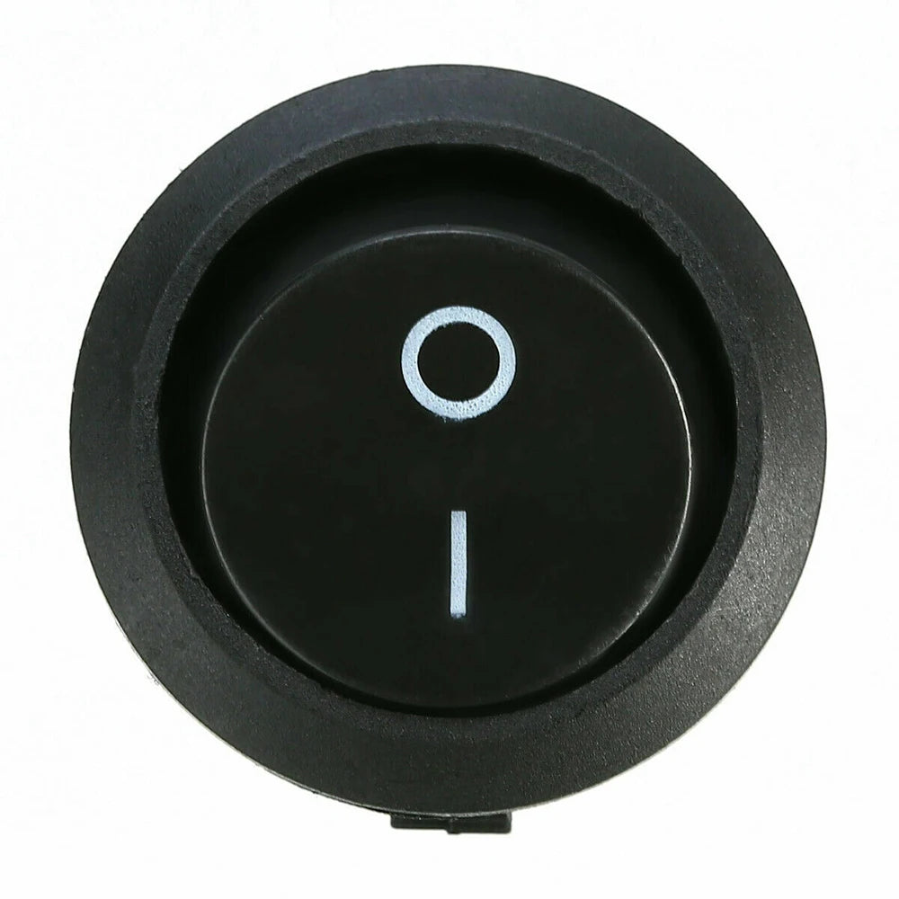 Mini SPST Round Rocker Toggle Switch ON/OFF – 5pcs Set with Waterproof Cover