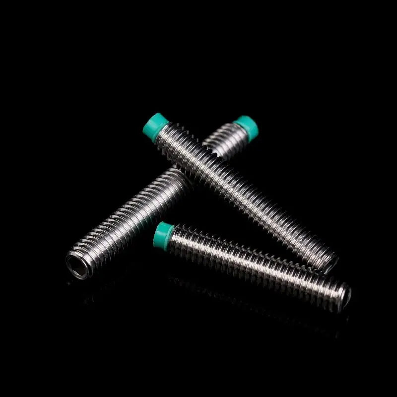 POM Head Stainless Steel M6 Buffer Screw 10PCS | Nylon Tip Wire Setting Machine Rice Screw