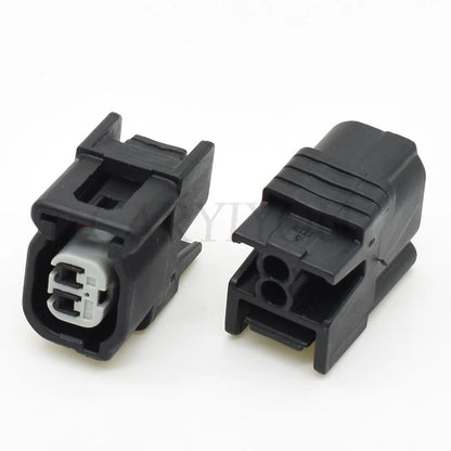 2-Pin 1mm Waterproof Female Connector DJ70210H-1-21 with Terminals & 15cm Wires Automotive