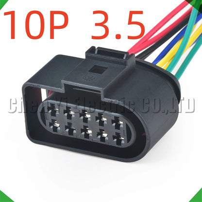 10 Pin Headlight Connector 1J0973835 1J0973735 For VW Audi
