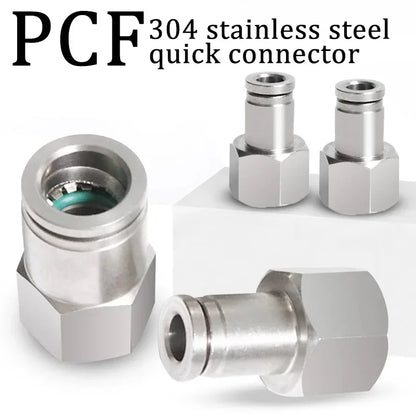 304 Stainless Steel Quick-Connect Air Hose Fittings BSP 1/8 1/4 3/8 1/2 Pneumatic Pipe Connectors Corrosion Resistant